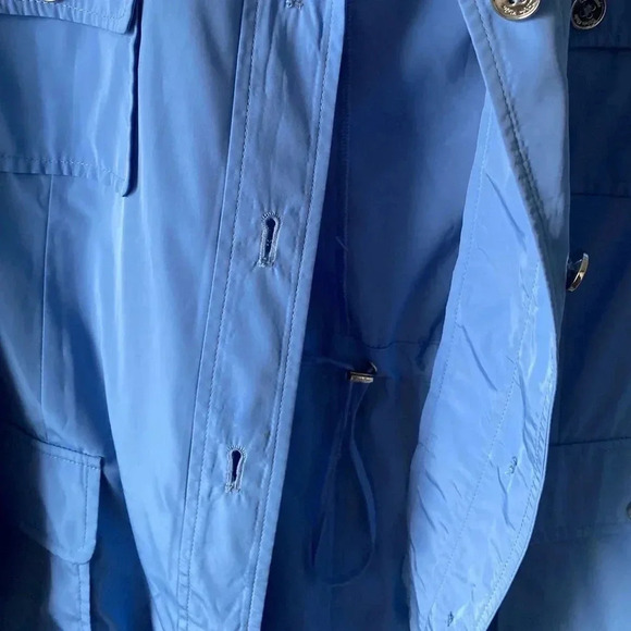 Calvin Klein Light Blue Lightweight Polyester Clinch Jacket Long Sleeves Size L - Picture 6 of 7